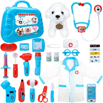 Meland Toy Doctor Kit - Realistic Pretend Play Doctor Set for Kids