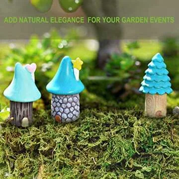 Fake Moss Artificial Moss for Potted Plants Greenery Moss(4OZ) Home Decor Fairy Garden Crafts Wedding Decoration (Fresh Green)