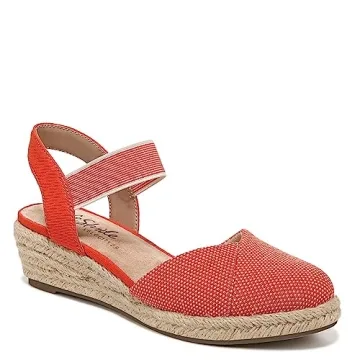 LifeStride Women’s Kimmie Espadrille Wedge Sandal