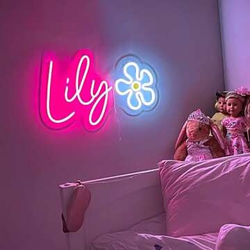 SELICOR Personalized Neon Sign Custom Neon Sign Led Neon Signs Light for Bedroom Wedding Birthday Party Home Décor Christmas Gifts Custom Neon Sign Bar Store Logo Neon Sign(Optional 16inch to 50inch)