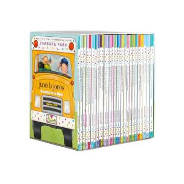 Junie B. Jones Books in a Bus 28-Book Boxed Set: The Complete Collection: Books 1-28