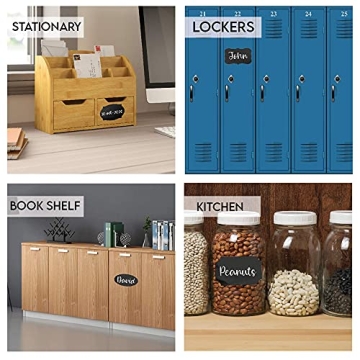 Mantah Chalkboard Label Stickers - 96 Reusable and Waterproof