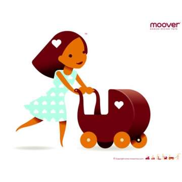 MOOVER® Pram White, 42x25x44