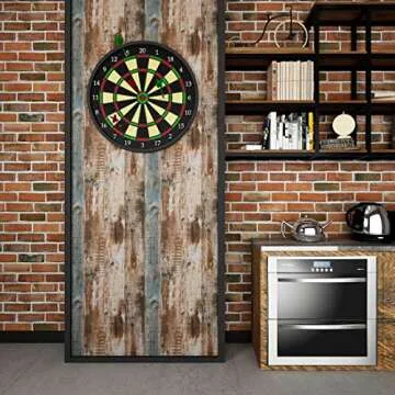 Livelynine 17.7x276 Inch Blue Distressed Wood Wallpaper for Bathroom Peel and Stick Removable Contact Paper Wood Farmhouse Wallpaper for Laundry Room Kitchen Dorm Bedroom Living Room Walls Vinyl Wrap