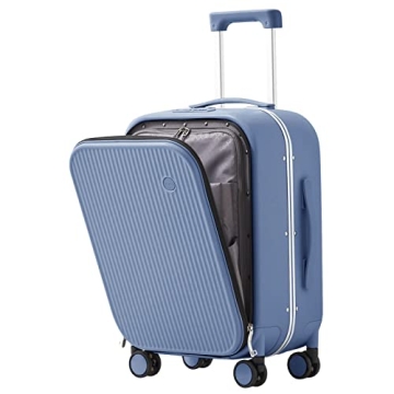mixi Carry On Luggage, 20'' Suitcases with Spinner Wheels, Rolling Travel Suitcase with Front Laptop...