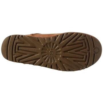 UGG Women's Bailey Button Triplet Ii Boot, Chestnut, 08