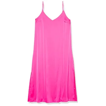 The Drop Women's Ana Silky V-Neck Midi Slip Dress