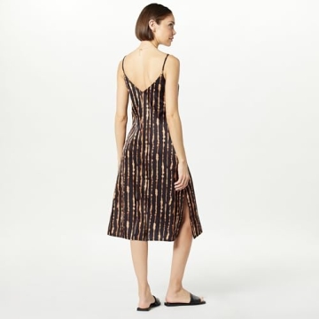 The Drop Women's Ana Silky V-Neck Midi Slip Dress