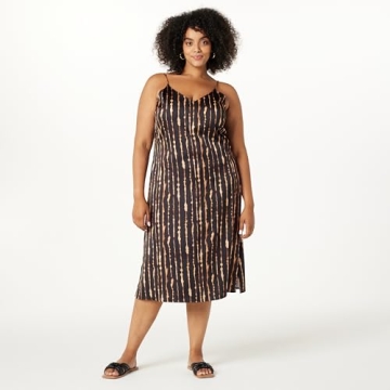 The Drop Women's Ana Silky V-Neck Midi Slip Dress