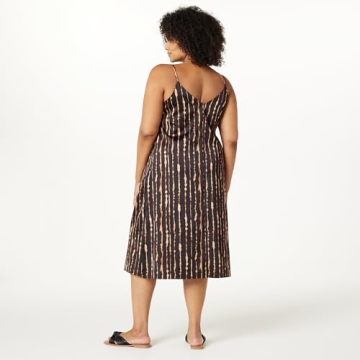 The Drop Women's Ana Silky V-Neck Midi Slip Dress