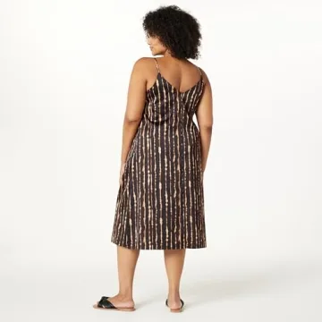 The Drop Women's Ana Silky V-Neck Midi Slip Dress