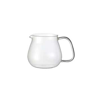 Kinto Stainless Unitea One Touch Teapot 460 ml. Heat-resistant glass teapot with stainless steel strainer and lid.