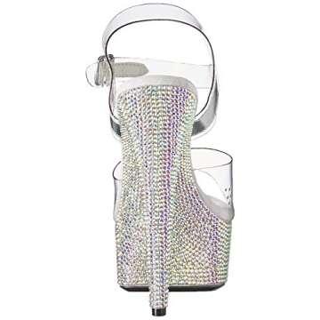 Buy Ellie Shoes Maxine Heeled Sandal with Rhinestones