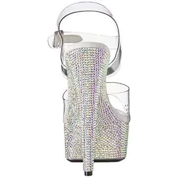Buy Ellie Shoes Maxine Heeled Sandal with Rhinestones