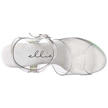 Buy Ellie Shoes Maxine Heeled Sandal with Rhinestones