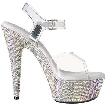 Buy Ellie Shoes Maxine Heeled Sandal with Rhinestones