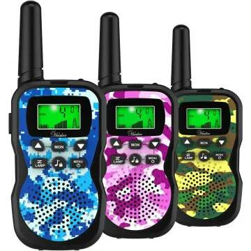 Kids Walkie Talkies - 3 Pack, 22 Channels