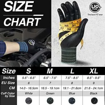 LIO FLEX Safety Work Gloves | Breathable, Touchscreen, Thin & Lightweight