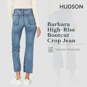 Hudson Jeans Women's High Rise Bootcut Crop Jean