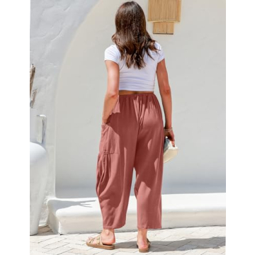 Stylish TARSE Women's Linen Wide Leg Pants for Summer Wear