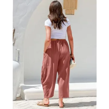 Stylish TARSE Women's Linen Wide Leg Pants for Summer Wear