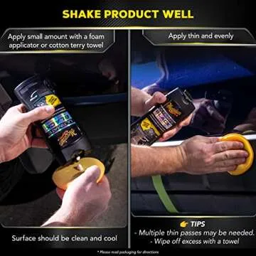 Meguiar's Ultimate Black Plastic Restorer - 12 Oz Easy Applicator