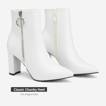 Stylish Women’s Chunky Heel Ankle Booties - Perfect Fit!