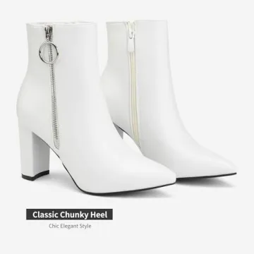 Stylish Women’s Chunky Heel Ankle Booties - Perfect Fit!