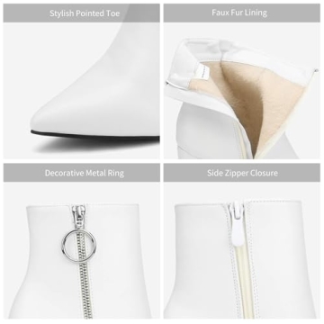 Stylish Women’s Chunky Heel Ankle Booties - Perfect Fit!