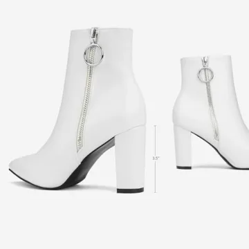Stylish Women’s Chunky Heel Ankle Booties - Perfect Fit!