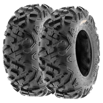 Set of 2 SunF Power.II 19x7-8 ATV UTV Off-Road Tires for Ultimate Performance