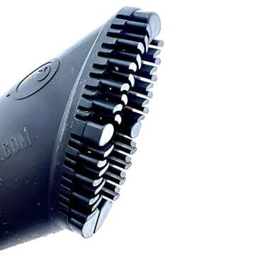 Buff Brite Fur Remover PRO II (2.0) with Fang Adapter - Dog and Cat Grooming Tool, Vacuum Attachment for Pet Hair Removal