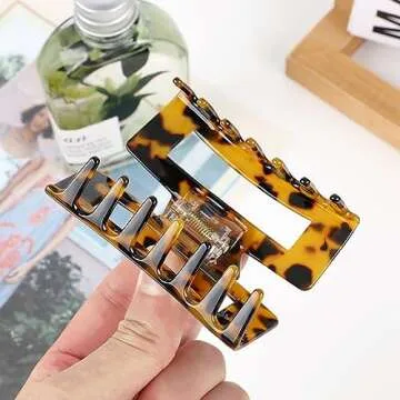 Stylish Textention Hair Claw Clip - Elegant & Durable