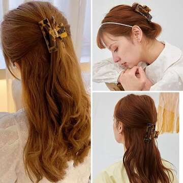 Stylish Textention Hair Claw Clip - Elegant & Durable