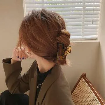 Stylish Textention Hair Claw Clip - Elegant & Durable