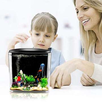 Compact 1.4 Gallon Betta Aquarium with LED and Filter