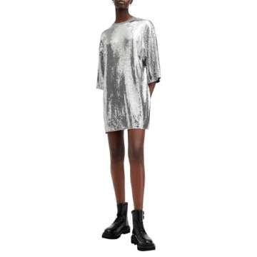 AllSaints Women's Opal Logo Dress – Trendy & Stylish