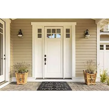 DII Rubber Doormats Collection All Weather 24x36 Wrought Iron