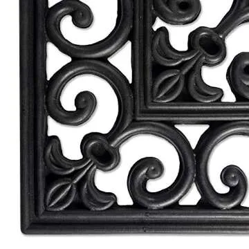 DII All Weather Rubber Doormat 24x36 Stylish Design