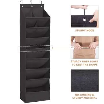 STORAGE MANIAC Heavy-Duty Over the Door Shoe Organizer