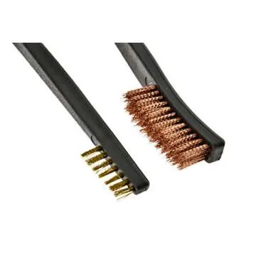 SE 7-Inch 5-Piece Gun Cleaning Brush Set - Includes Double-Ended Brass, Copper, Nylon Brushes and Picks for Detailed Cleaning of Rifles, Pistols, and More - 7624BC-5