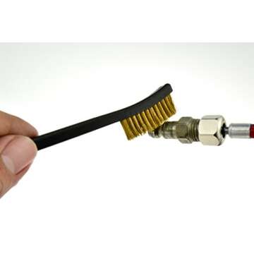 SE 7-Inch 5-Piece Gun Cleaning Brush Set - Includes Double-Ended Brass, Copper, Nylon Brushes and Picks for Detailed Cleaning of Rifles, Pistols, and More - 7624BC-5