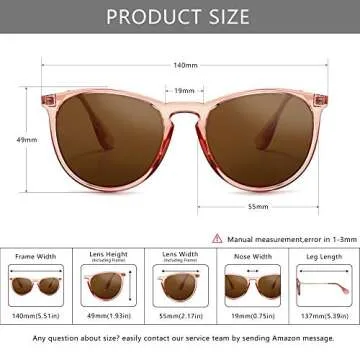 Sungait UV400 Polarized Vintage Round Sunglasses 2-Pack
