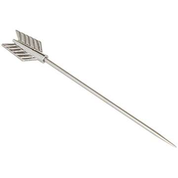 Cork Pops Stainless Steel 6 Inch Arrow Cocktail Pick Set - Perfect Gift for Hosts
