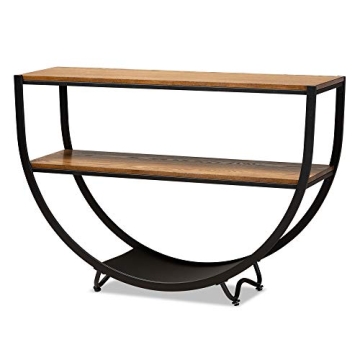 Baxton Studio Blakes Rustic Industrial Style Console Table for Beautiful Living Spaces