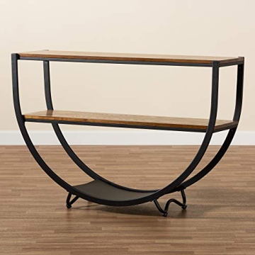Baxton Studio Rustic Industrial Console Table for Home Décor