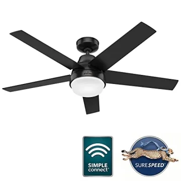Hunter 51314 Aerodyne Ceiling Fan with Remote Control