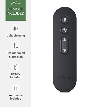 Hunter 51314 Aerodyne Ceiling Fan with Remote Control