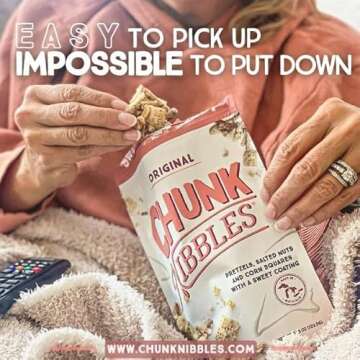 Chunk Nibbles Sweet and Salty Snacks Variety Pack 3 Flavors