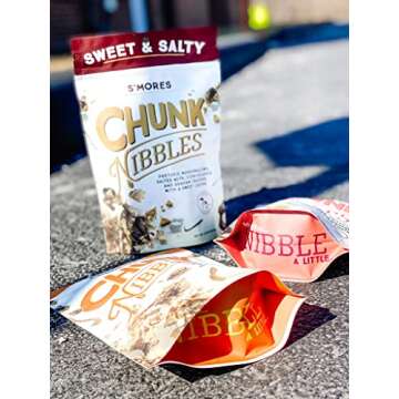 Chunk Nibbles Sweet and Salty Snacks Variety Pack 3 Flavors